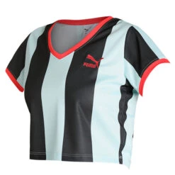 Puma Women's Dua Lipa Striped Slim T-Shirt