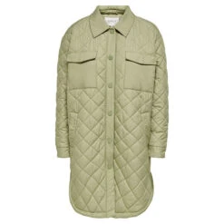 ONLY Women's Tanzia Long Quilted Shirt Jacket